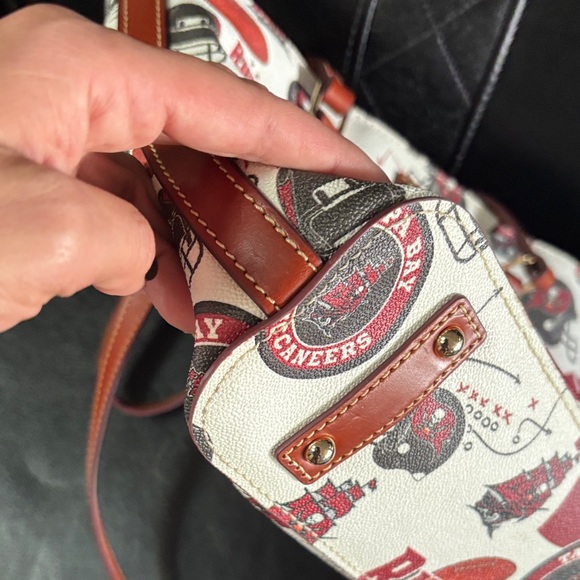 Dooney & Bourke Buccaneers Red and White Tote - Picture 7 of 16